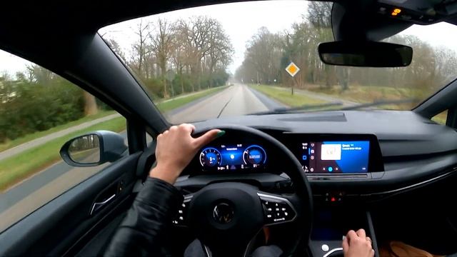 2022 Volkswagen Golf 1.5 TSI R-Line 150HP (110kW) POV test drive, virtual test drive, car review смотреть онлайн