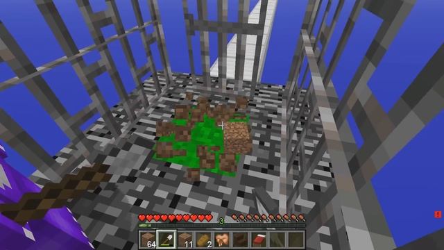 МАЙНКРАФТ НО НА ОДНОМ БЛОКЕ ЗЛОЙ ОХРАННИК В МАЙНКРАФТЕ! ЕНОТИК ФИАЛКА И НУБИК MINECRAFT смотреть онлайн