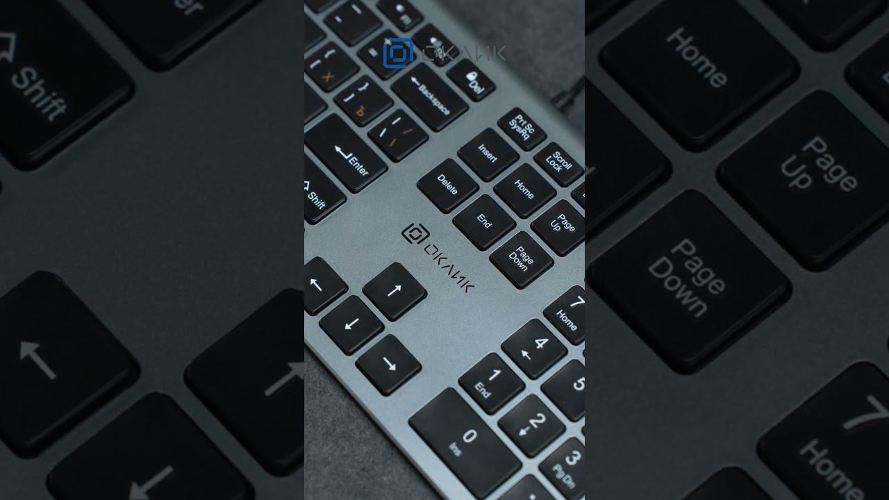 1784239 Клавиатура Оклик 890S серый черный USB slim Multimedia смотреть онлайн