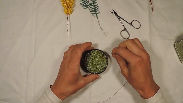 Мимоза из бисера/Mimosa From Beads