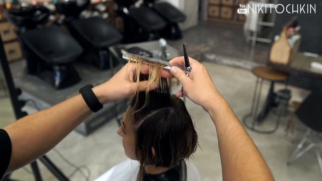 how to cut bob with triangular graduation смотреть онлайн