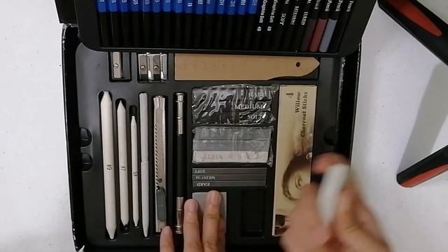 Cheapest art materials 50pcs Sketching & Drawing set Review: Pt. 1 Graphite Pencils set for Portrai смотреть онлайн