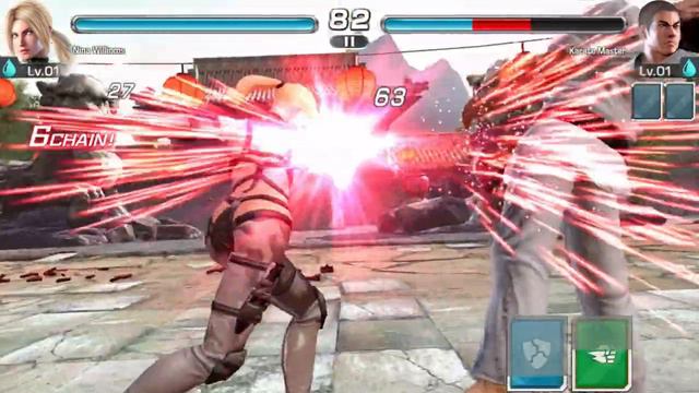 Tekken Mobile - Nina Williams vs Karate Master смотреть онлайн