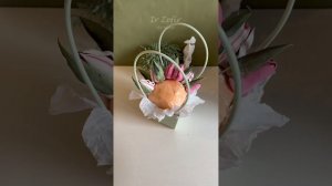 Сборка сумочки с зефирными тюльпанами 👌