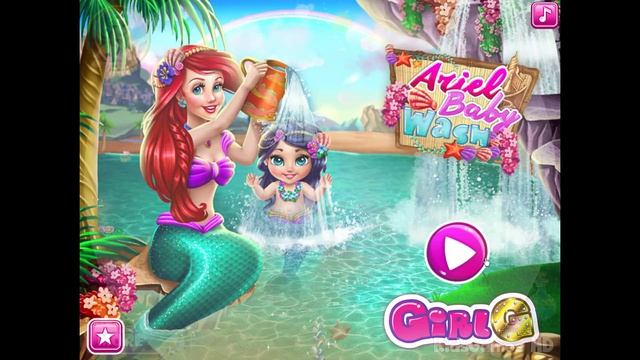 Disney Princess Ariel Games - The little Mermaid Movie Baby Games for Kids смотреть онлайн