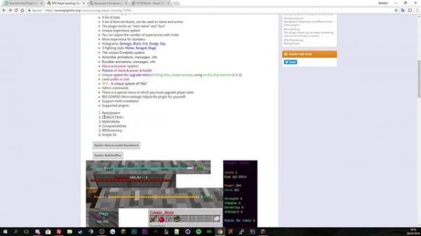 Minecraft Plugin Showcase - RPG Player Leveling