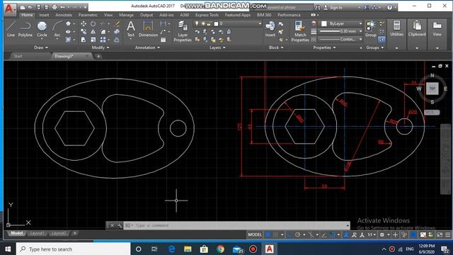 AutoCAD 20 / drawing & modify tools смотреть онлайн