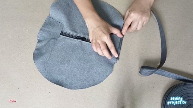 DUMPLING BAG COTTON CANVAS SEWING TUTORIAL / Paano manahi ng bag смотреть онлайн