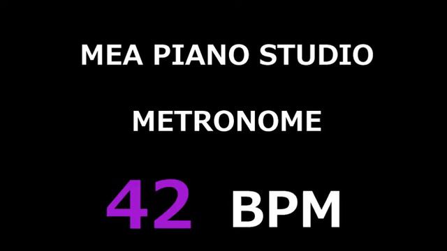 MEA Piano Studio - Web Metronome - 42 BPM смотреть онлайн