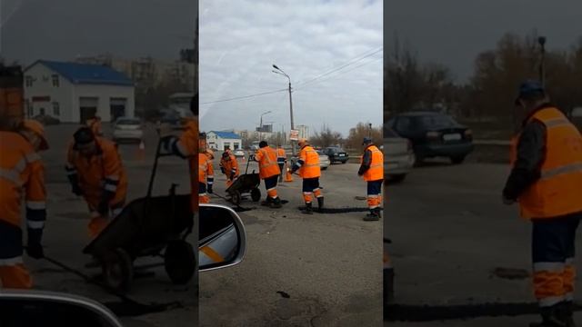 Ремонт дороги на Борщаговке смотреть онлайн