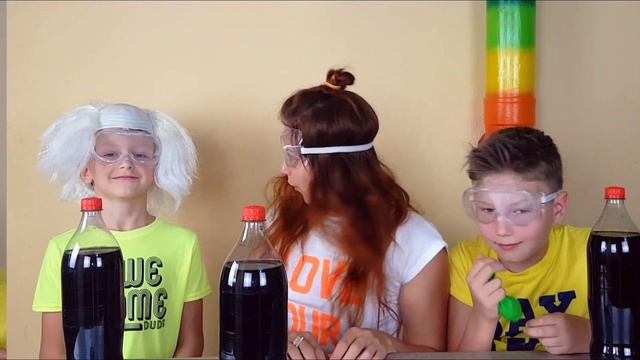 КОКА КОЛА + МЕНТОС + СОДА + СОЛЬ ЭКСПЕРИМЕНТ / НАДУЙ ВОЗДУШНЫЙ ШАРИК ЧЕЛЛЕНДЖ