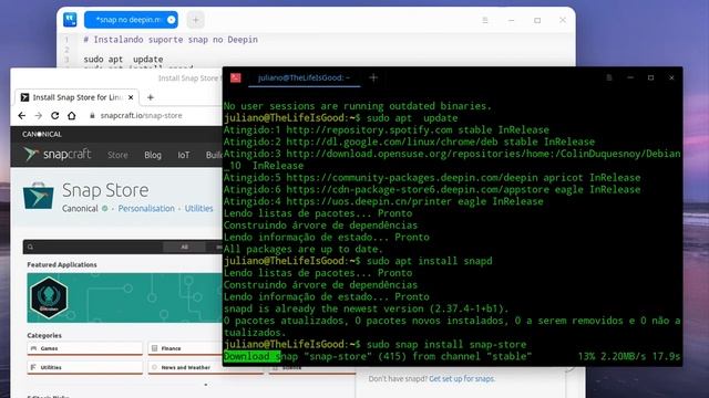 Instalar snap no Debian e Derivados смотреть онлайн