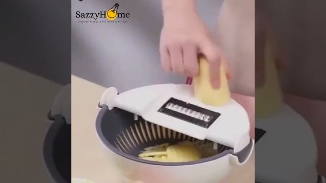 Vegetable Mandoline Slicer With Drain Basket смотреть онлайн