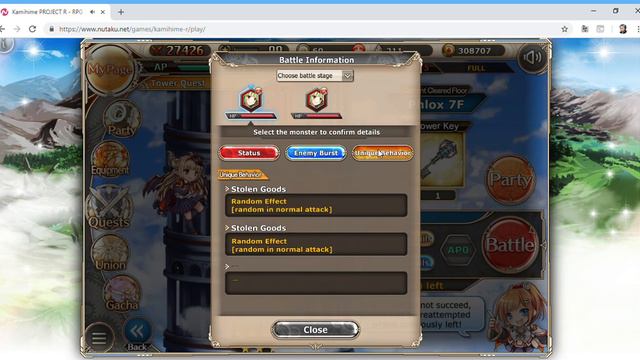 Kamihime PROJECT R - Tower of Malice (Phlox) Floors 7 & 8 смотреть онлайн