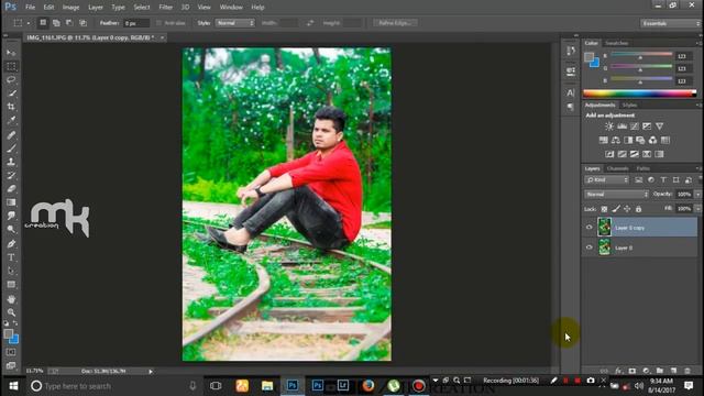Photoshop Tutorial - Easy color correction | using camera raw plugin | pakka editz || MKcreation смотреть онлайн