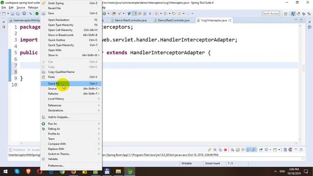 Use Interceptor in Spring Rest API смотреть онлайн
