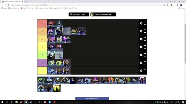 AUT:NU Official Combat Tier list (AUT) смотреть онлайн