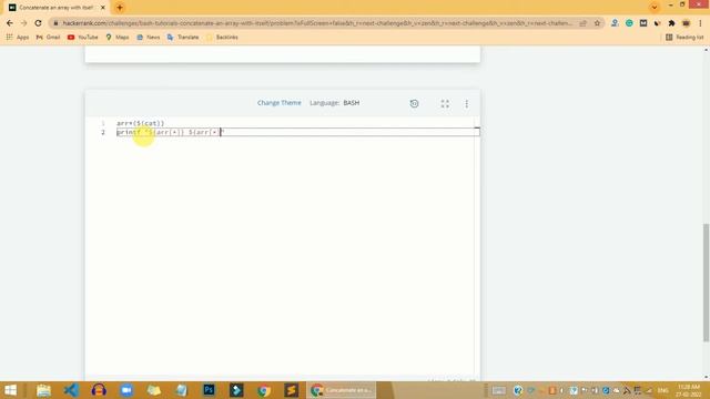 HackerRank Concatenate an array with itself problem solution | Linux Shell problems solutions смотреть онлайн