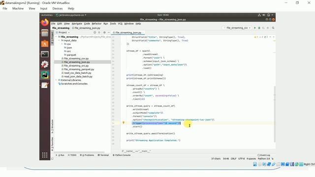 Spark Structured Streaming Application with File Source | PySpark API | Data Making |DM| DataMaking смотреть онлайн