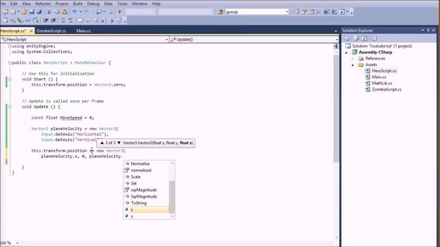 Programming games in Unity beginners tutorial (c#) смотреть онлайн