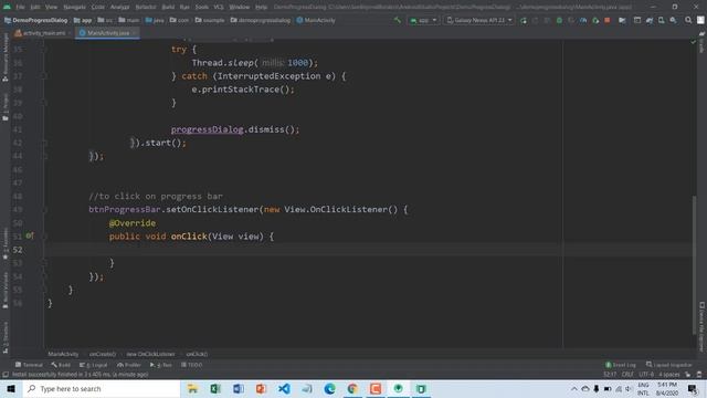 23. Demo ProgressDialog in Android смотреть онлайн
