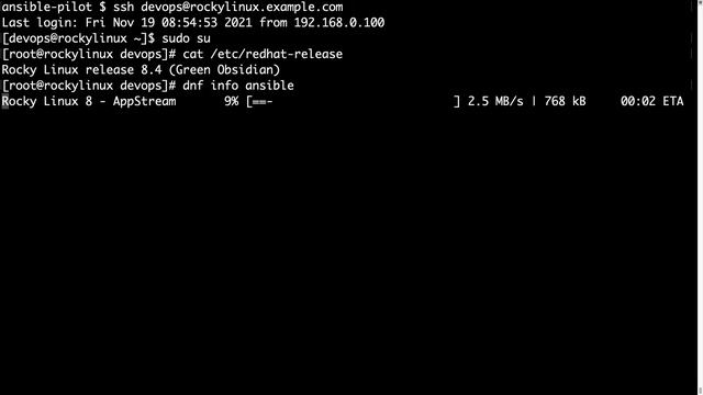 How to install Ansible in Rocky Linux 8 смотреть онлайн