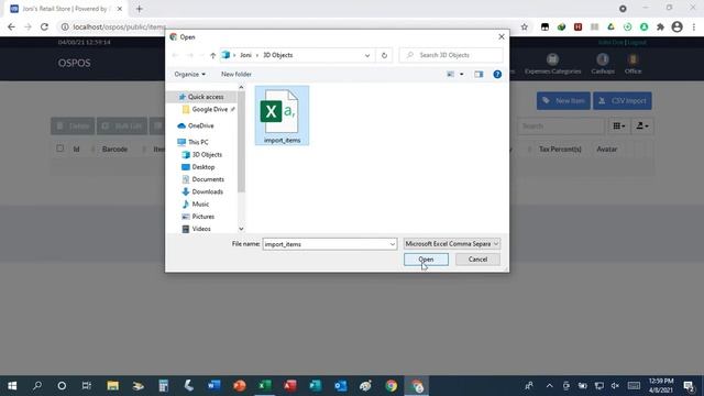 Importing Item Data From Excel CSV File смотреть онлайн