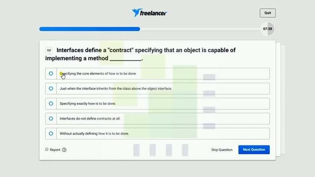 Freelancer PHP - Level 1 Exam (67%) смотреть онлайн