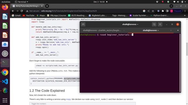 Writing a Simple Service and Client (Python) смотреть онлайн