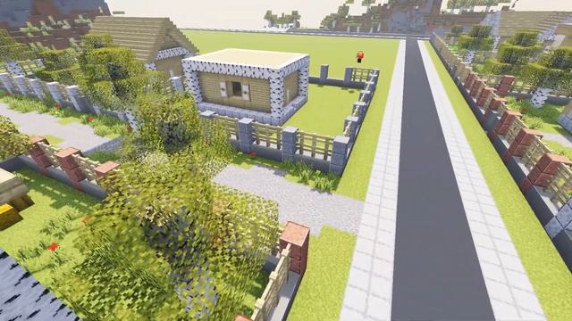 ПОСТРОИЛ ДЕРЕВНЮ В БЕРЁЗОВОМ ЛЕСУ В МАЙНКРАФТ смотреть онлайн