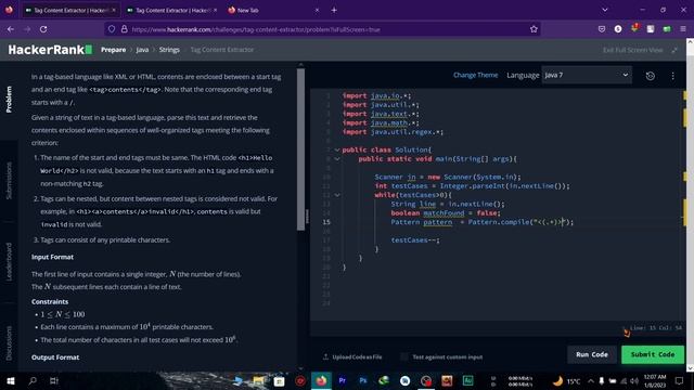 HackerRank java tag content extractor bangla problem solving | the cracker смотреть онлайн