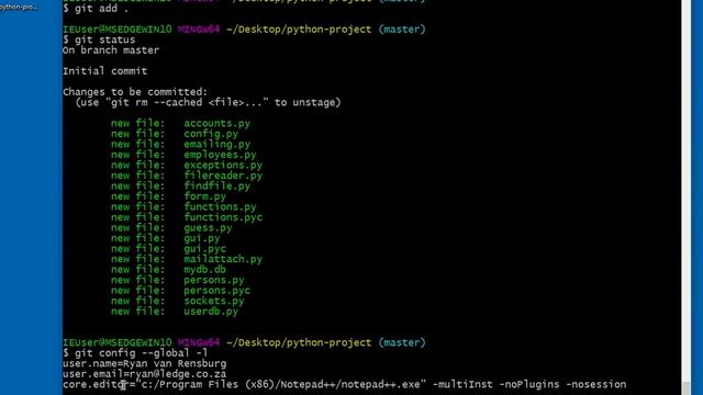 08 status add and commit | Git Course смотреть онлайн