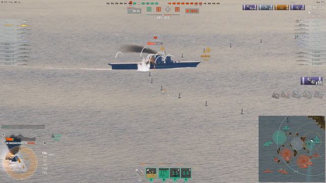Massachusetts T8 US BB | 188k Damage, Dreadnought, HC | World of Warships смотреть онлайн