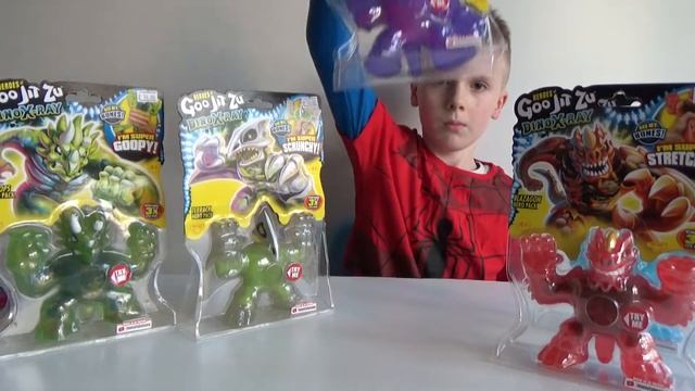 Устин собрал полную коллекцию Goo Jit Zu Dino X - Ray. Новые Гуджитсу Дино Икс - Рэй. смотреть онлайн