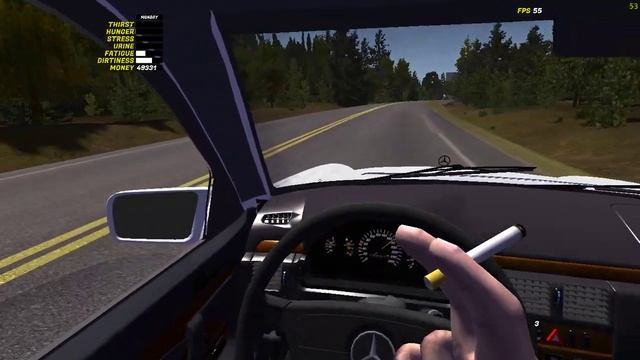 Дал тапку в пол на мерседесе || My summer car || Интересные моменты смотреть онлайн