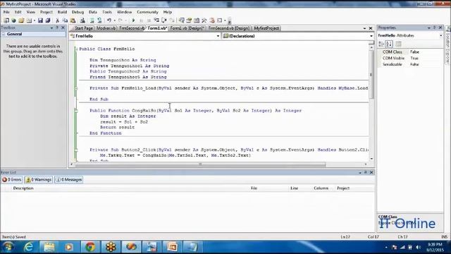 Tự học lập trình VB.net - Bài 4: If statement P1 смотреть онлайн