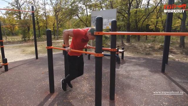 TopWorkout Start. Негативные отжимания от брусьев смотреть онлайн