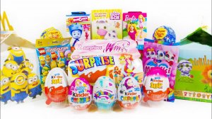 20 Киндер Сюрпризов МАША И МЕДВЕДЬ Винкс Фиксики ГАДКИЙ Я 3 РОБОКАР ПОЛИ Тачки Свинка Пеппа