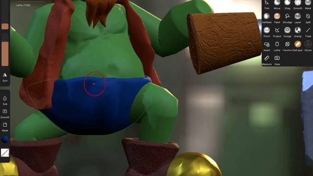#3d #modeling Bombarder Troll Speed Sculpt On The iPad | Nomad part-3 смотреть онлайн