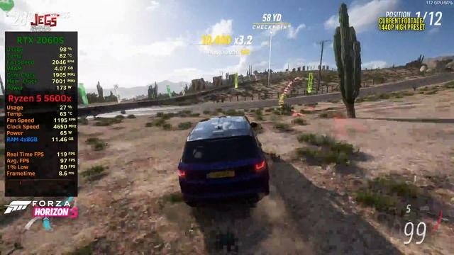 Forza Horizon 5 | Ryzen 5 5600x + RTX 2060 Super | 1080p, 1440p, 4K benchmarks! смотреть онлайн