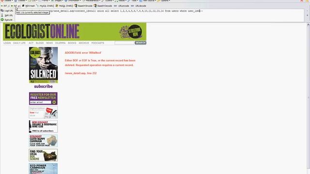 SQL Injection смотреть онлайн