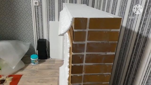 Новогодний декоративный камин своими руками. How to make a DIY Christmas decorative fireplace? смотреть онлайн
