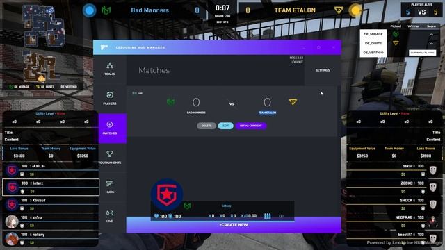 HUD как на ESL, с помощью Lexogrine HUD Manager