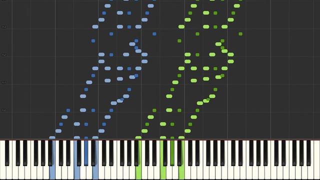 Liszt - Grand galop chromatique [Piano Tutorial Synthesia] смотреть онлайн