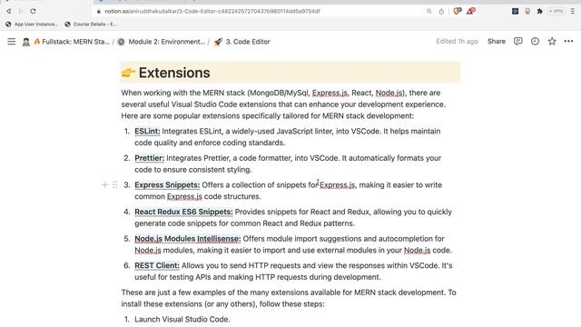 VSCode Editor Extensions - MERN Stack Full Course Playlist - 013 смотреть онлайн