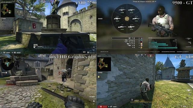Intel Hd Graphics 610 Vs Gt 610 Vs 9500 Gt Vs AMD 7790! (CS:GO) #csgo #intelhdgraphics #gt610 #amd
