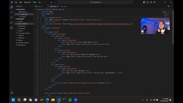 Bootstrap Styled Table and Form - Front End смотреть онлайн