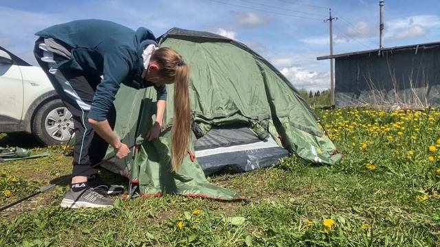 Обзор палатки Outventure Cadaques 3 местная смотреть онлайн