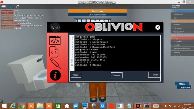 ROBLOX PRISON LIFE SCRIPTS (LUA C) TELEORT NO DOORS AND MORE! смотреть онлайн