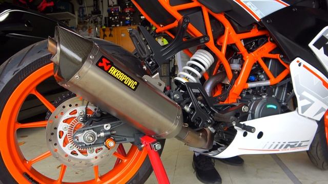 KTM RC 390 Пряматок vs |AKRAPOVIC| vs Straight Pipe смотреть онлайн